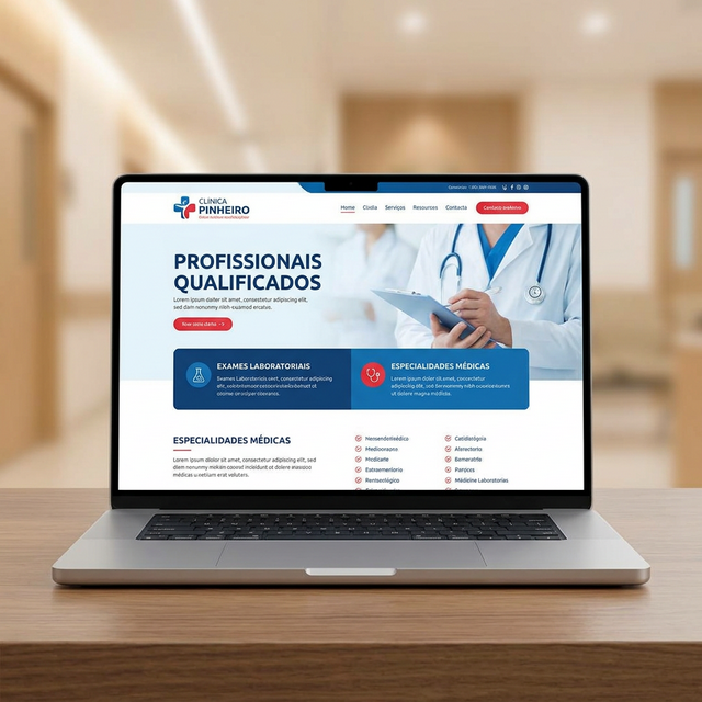Clínica Pinheiro Mockup